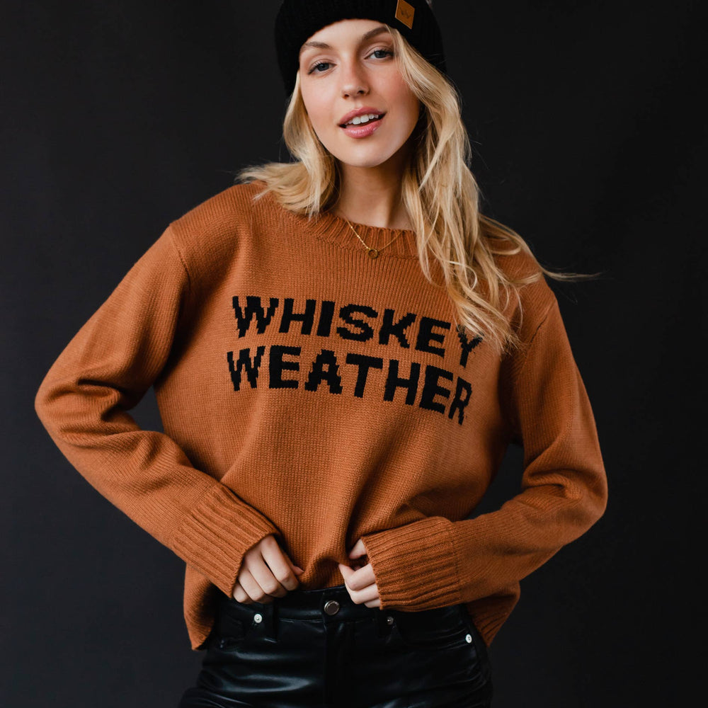 
                  
                    Panache Apparel Co. - Brown Whiskey Weather Sweater - Pink Pig
                  
                