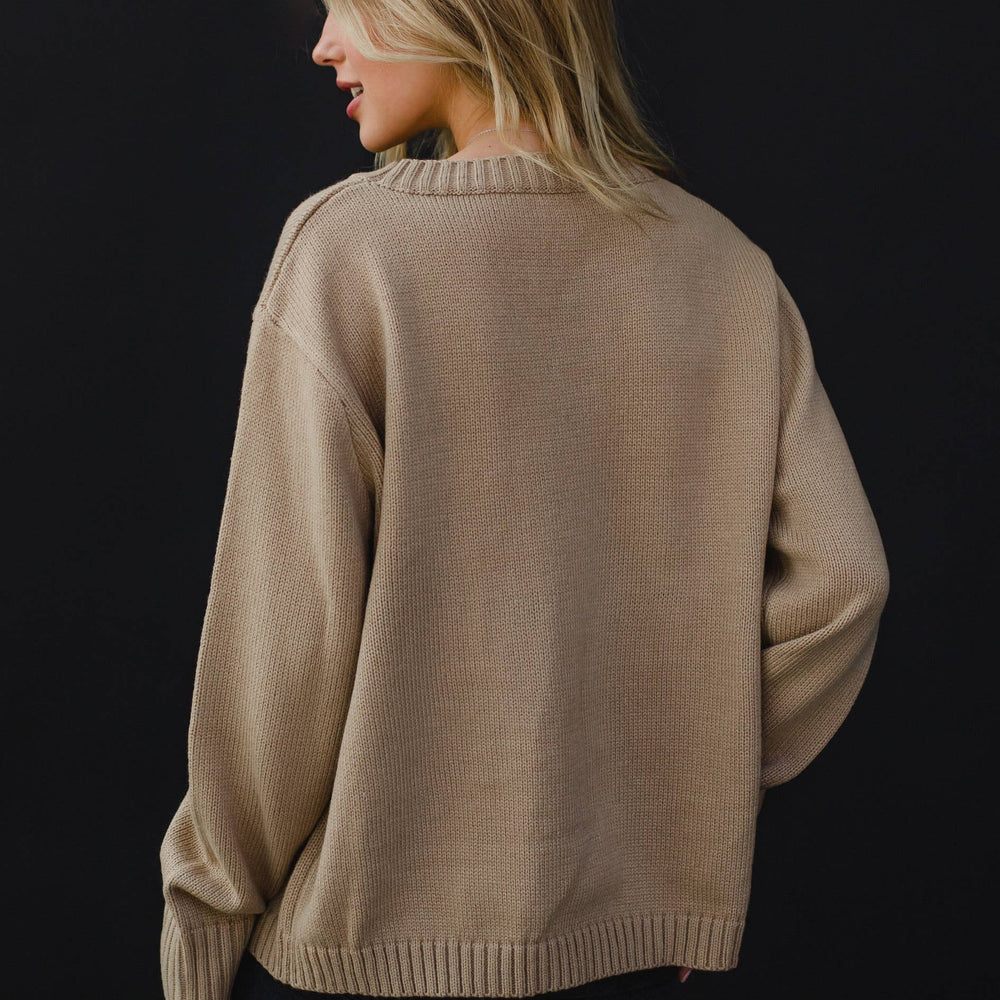 
                  
                    Panache Apparel Co. - Tan & Black Rock & Roll Sweater - Pink Pig
                  
                