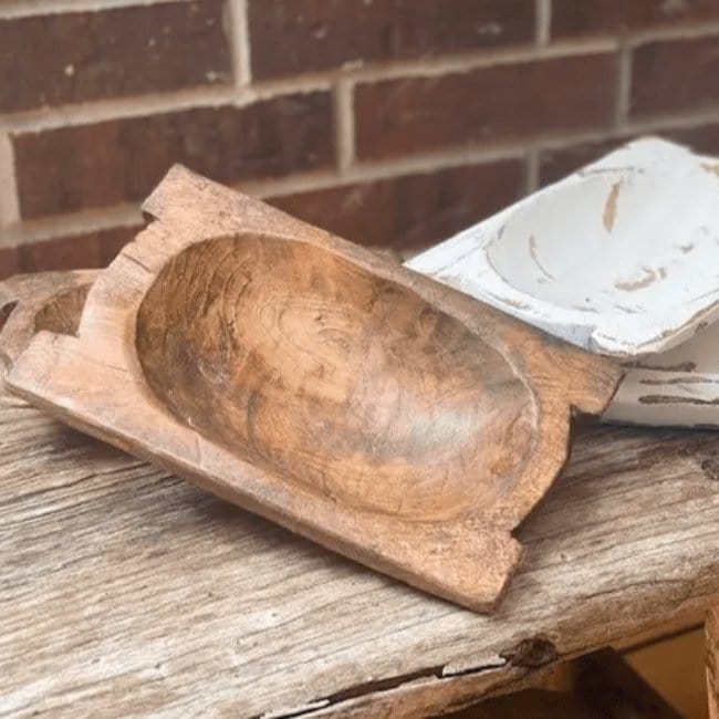 Mini Rustic Dough Bowl - Pink Pig