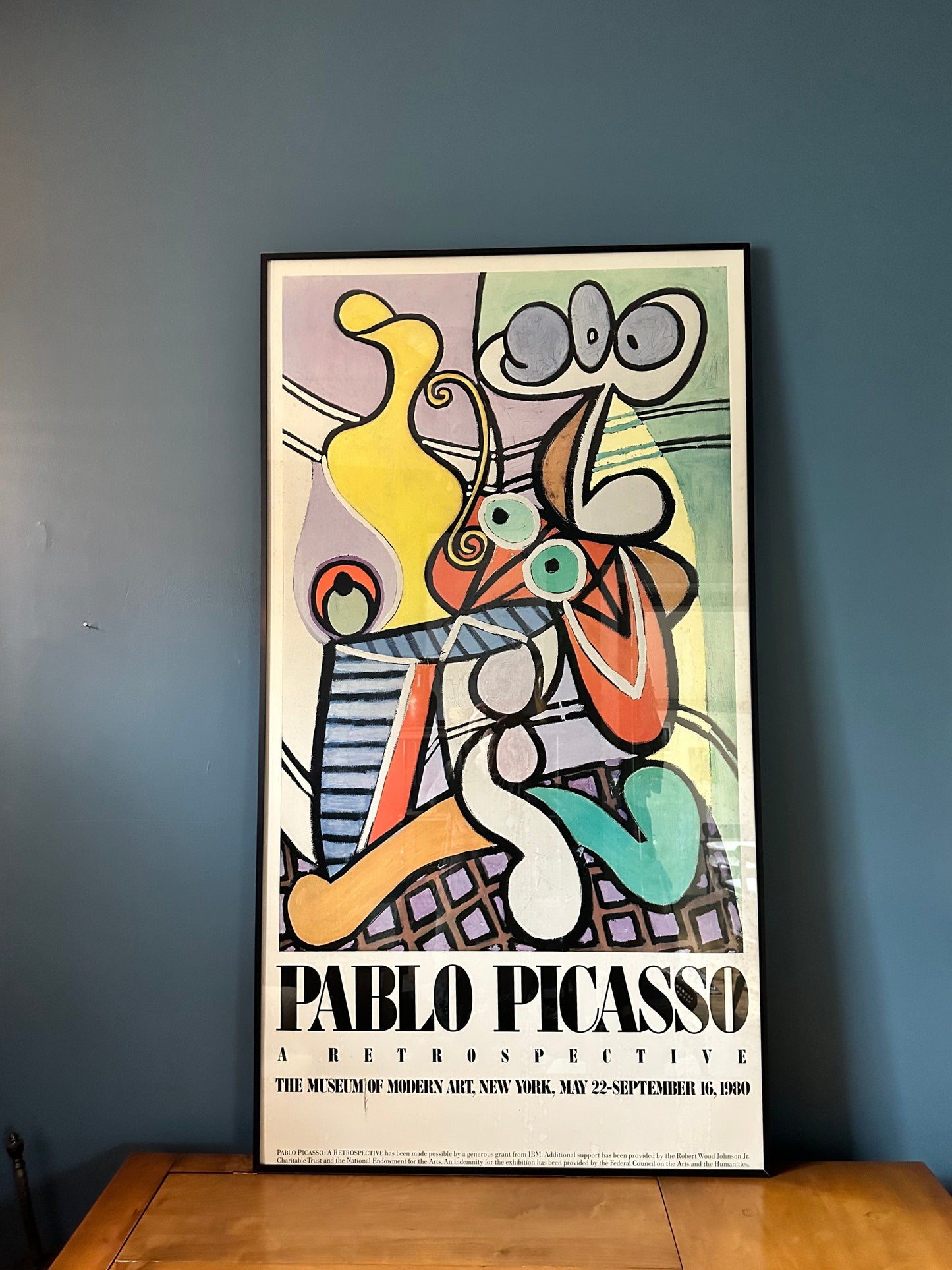 Original 1980 Museum of Modern Art Picasso Poster – Pink Pig