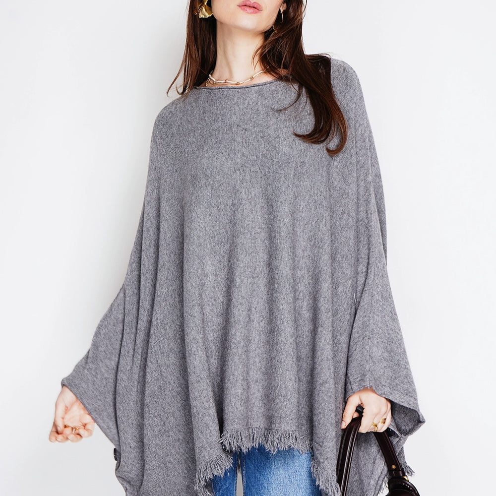 NOELINE - Oversized poncho sweater 25220