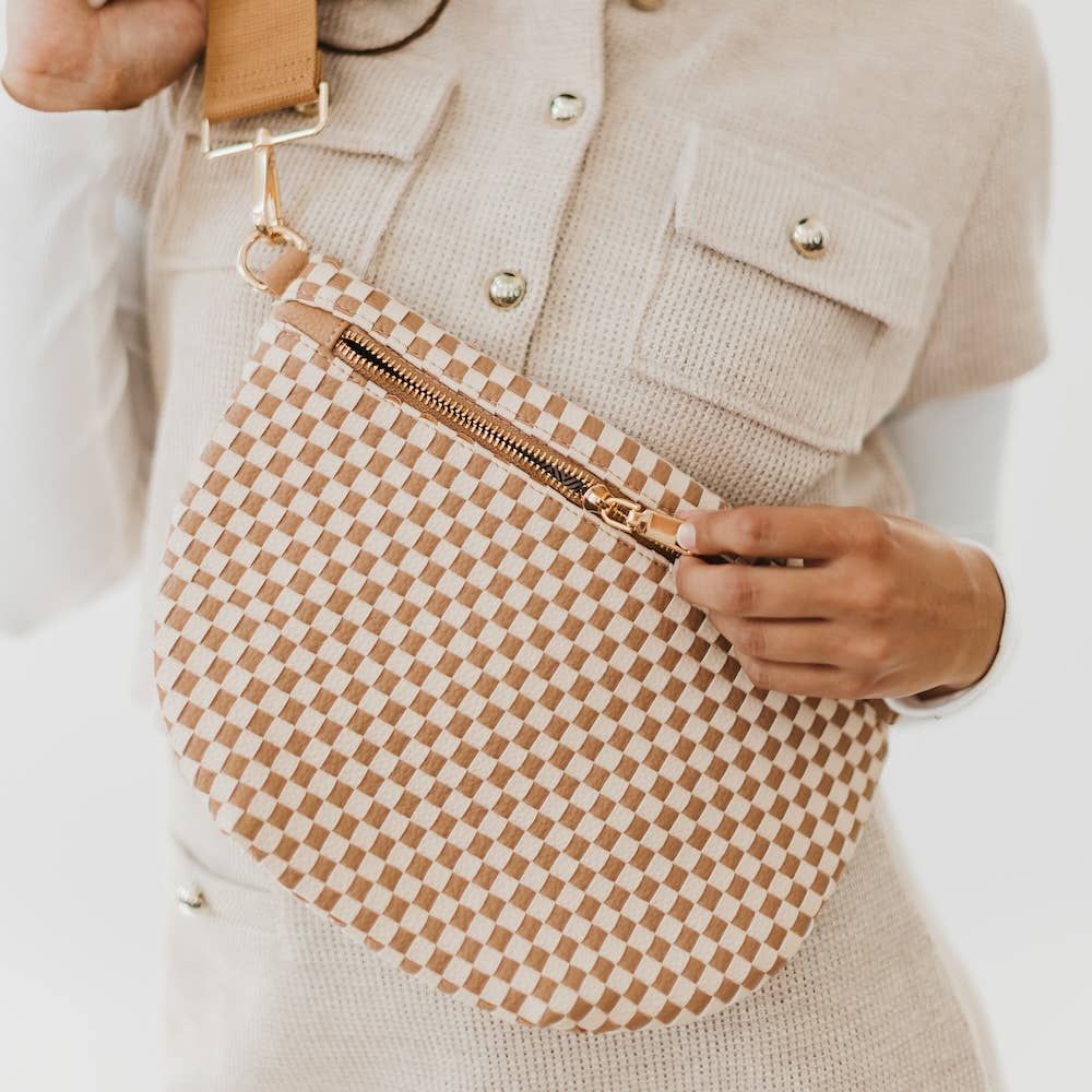 Pretty Simple - Westlyn Woven Bum Bag *NEW COLORS ADDED* - Pink Pig