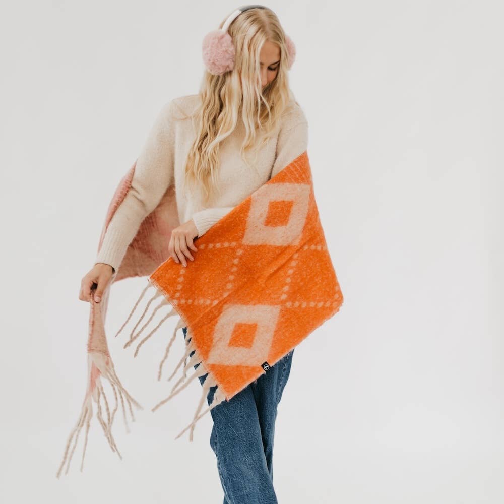 
                  
                    Pretty Simple - Diamond Fade Chunky Scarf - Pink Pig
                  
                