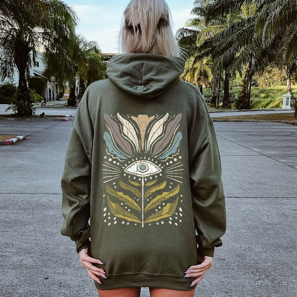 
                  
                    Refinery Number One LLC Mystical Floral Vintage Hoodie Gildan 18500 Graphic Hooded Sweatshirt - Pink Pig
                  
                