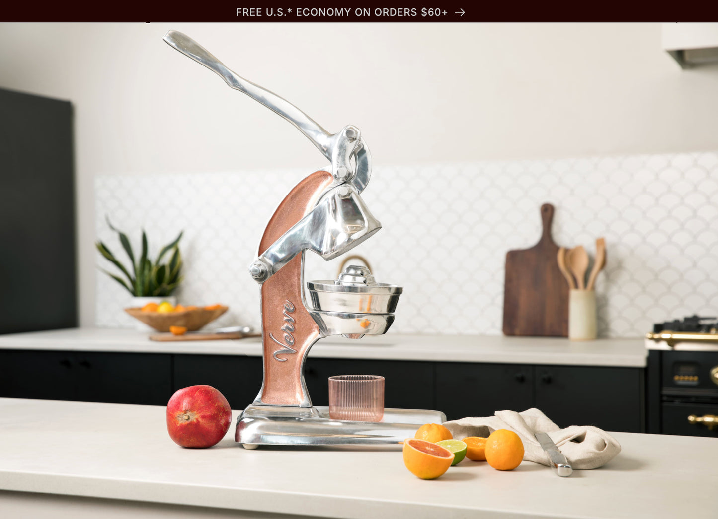 Artisan Citrus Juicer kitchen tools Pink Pig