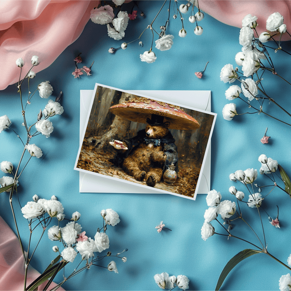 
                  
                    Salty Alyce - Bear Forest Tea Party Greeting Card 73AS - Pink Pig
                  
                