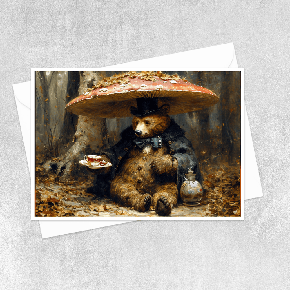 
                  
                    Salty Alyce - Bear Forest Tea Party Greeting Card 73AS - Pink Pig
                  
                