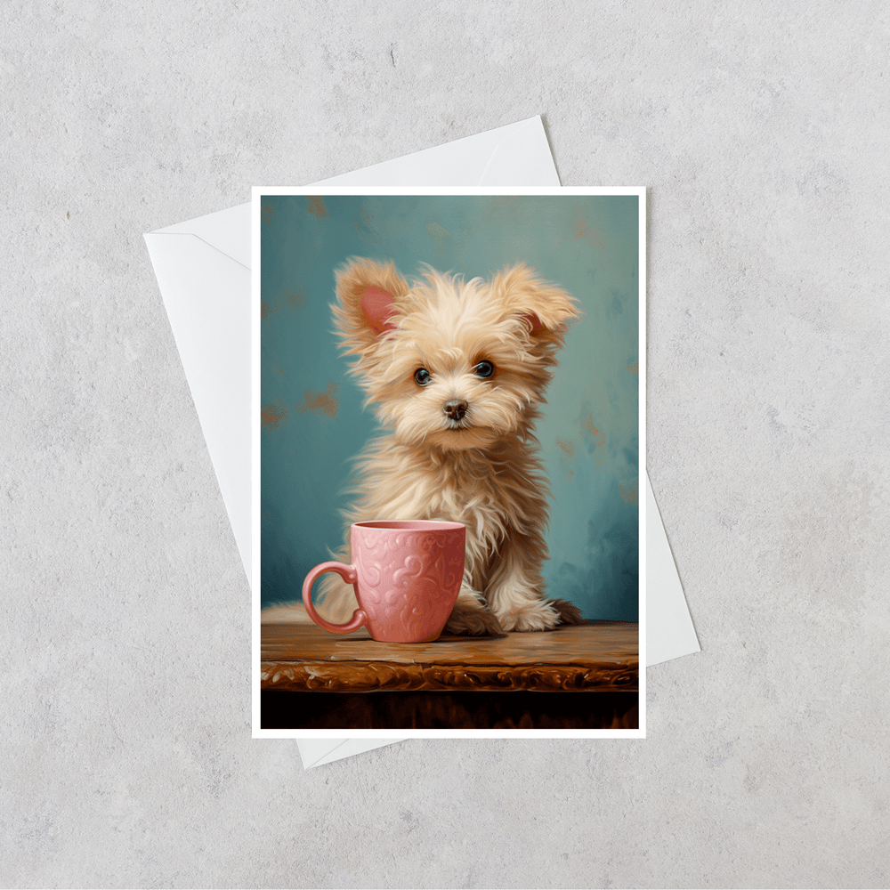 
                  
                    Salty Alyce -  Cup o' Joe Puppy Love  Blank Card - Pink Pig
                  
                