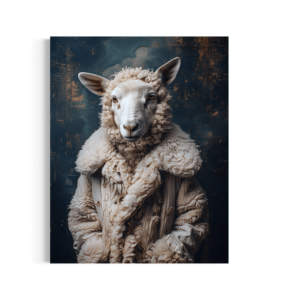Salty Alyce - Lady BaaBaa in Her Winter Coat Wall Decor 141AS - Pink Pig