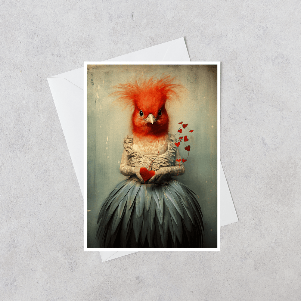 
                  
                    Salty Alyce Lady Scarlet’s Love Note Blank Greeting Card 181AS - Pink Pig
                  
                
