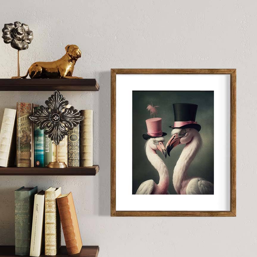 
                  
                    Salty Alyce - Victorian Flamingo Birds  Wall Decor - Pink Pig
                  
                