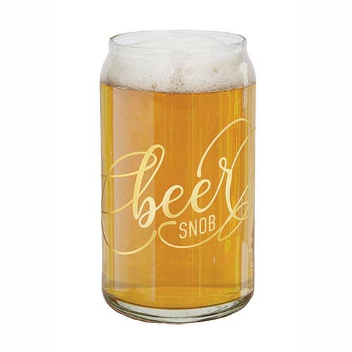 Beer Can Glass - Beer Snob Glassware - Pink Pig