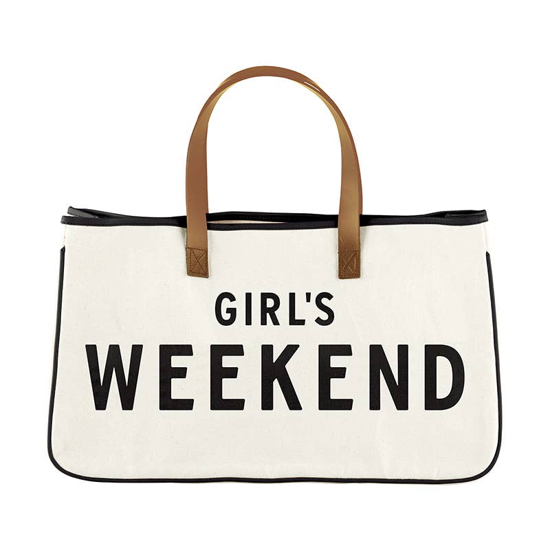 
                  
                    Girl's Weekend Canvas Tote - Pink Pig
                  
                