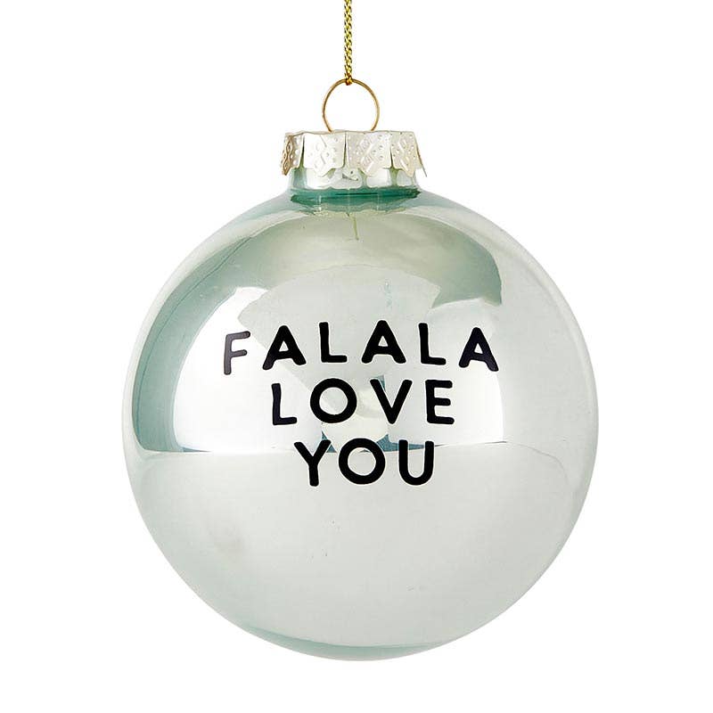 
                  
                    Christmas Glass Ornament Set - Falala Love You - Set of 2 - Pink Pig
                  
                