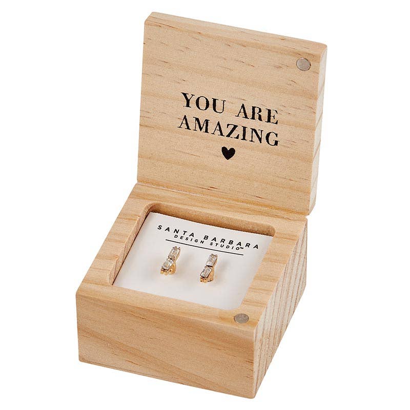 
                  
                    Santa Barbara Design Studio by Creative Brands - Treasure Box Earrings - Best Teacher Ever - Pink Pig
                  
                