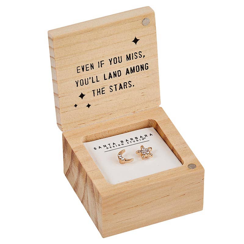 
                  
                    Santa Barbara Design Studio by Creative Brands - Treasure Box Earrings - Reach for the Moon - Pink Pig
                  
                