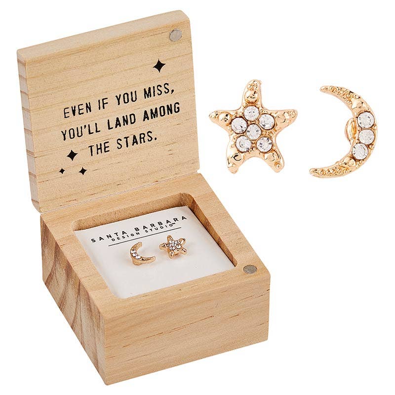 
                  
                    Santa Barbara Design Studio by Creative Brands - Treasure Box Earrings - Reach for the Moon - Pink Pig
                  
                