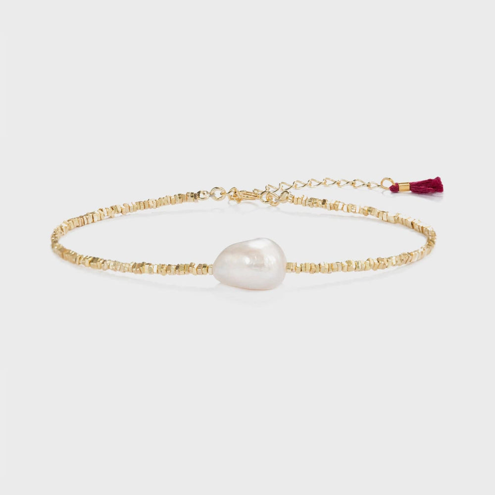 Shashi Dasha Pearl Bracelet - Pink Pig