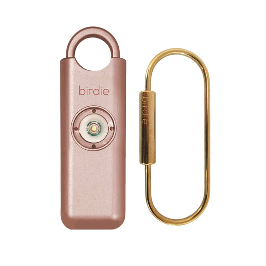 She's Birdie Personal Safety Alarm: Single / Metallic Rose Gold - Pink Pig