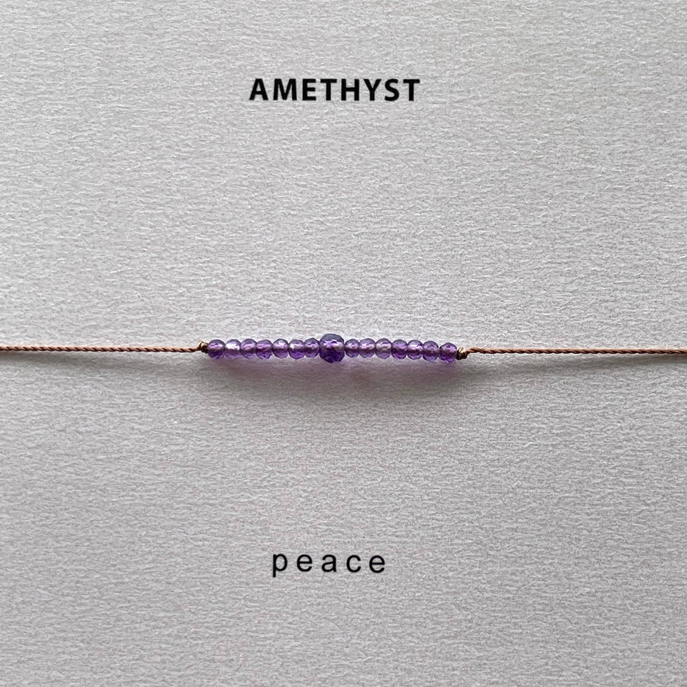 
                  
                    Soulsilk - Amethyst Bracelet- Peace - Pink Pig
                  
                