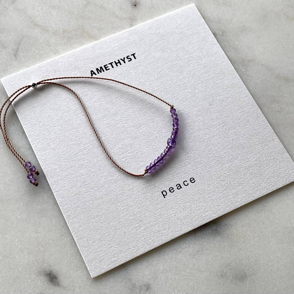 
                  
                    Soulsilk - Amethyst Bracelet- Peace - Pink Pig
                  
                