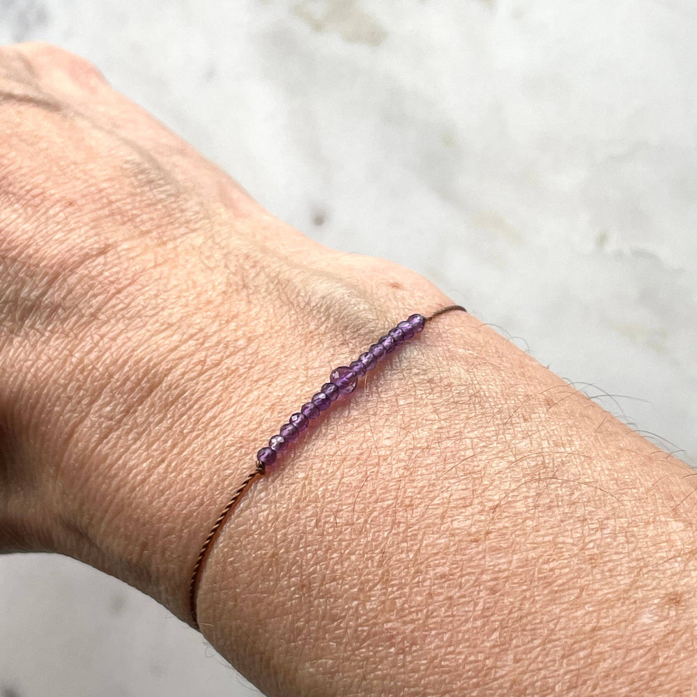 
                  
                    Soulsilk - Amethyst Bracelet- Peace - Pink Pig
                  
                