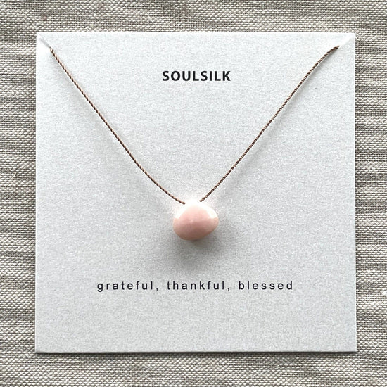 Soulsilk - Pink Opal Necklace - Pink Pig