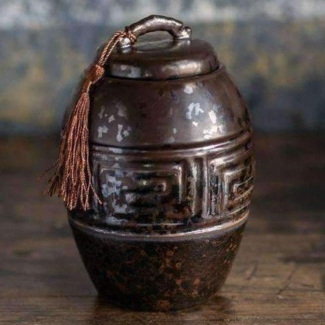 Asian Style Ceramic Tea Storage - Pink Pig