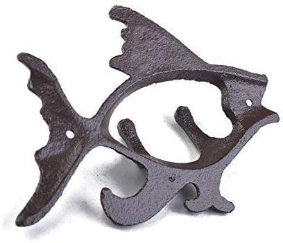 
                  
                    Vagabond Vintage - Antique Cast Iron Fish Wall Hook - Pink Pig
                  
                