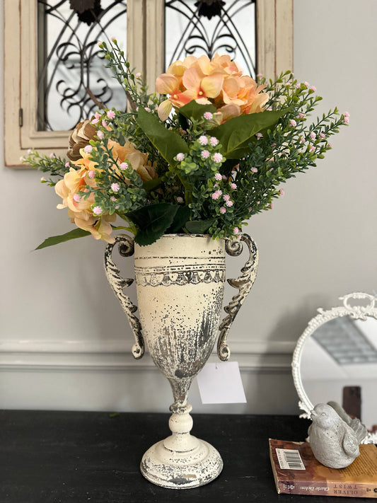 Metal Trophy Flower Vase - Pink Pig