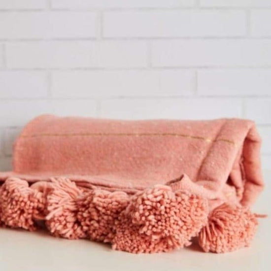 Moroccan Blankets - Pink Pig