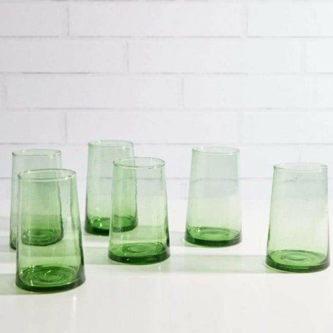 
                  
                    Large Moroccan Cone Glassware glassware Verve Culture Green
                  
                