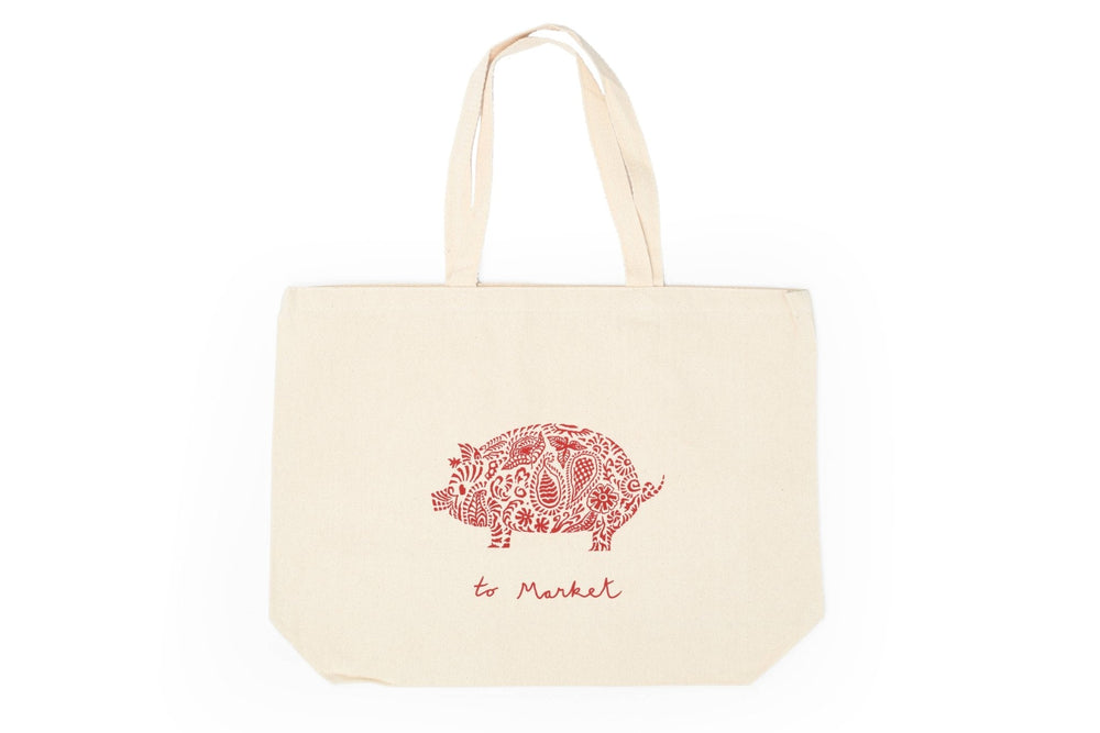 To market shopper - Pink Pig