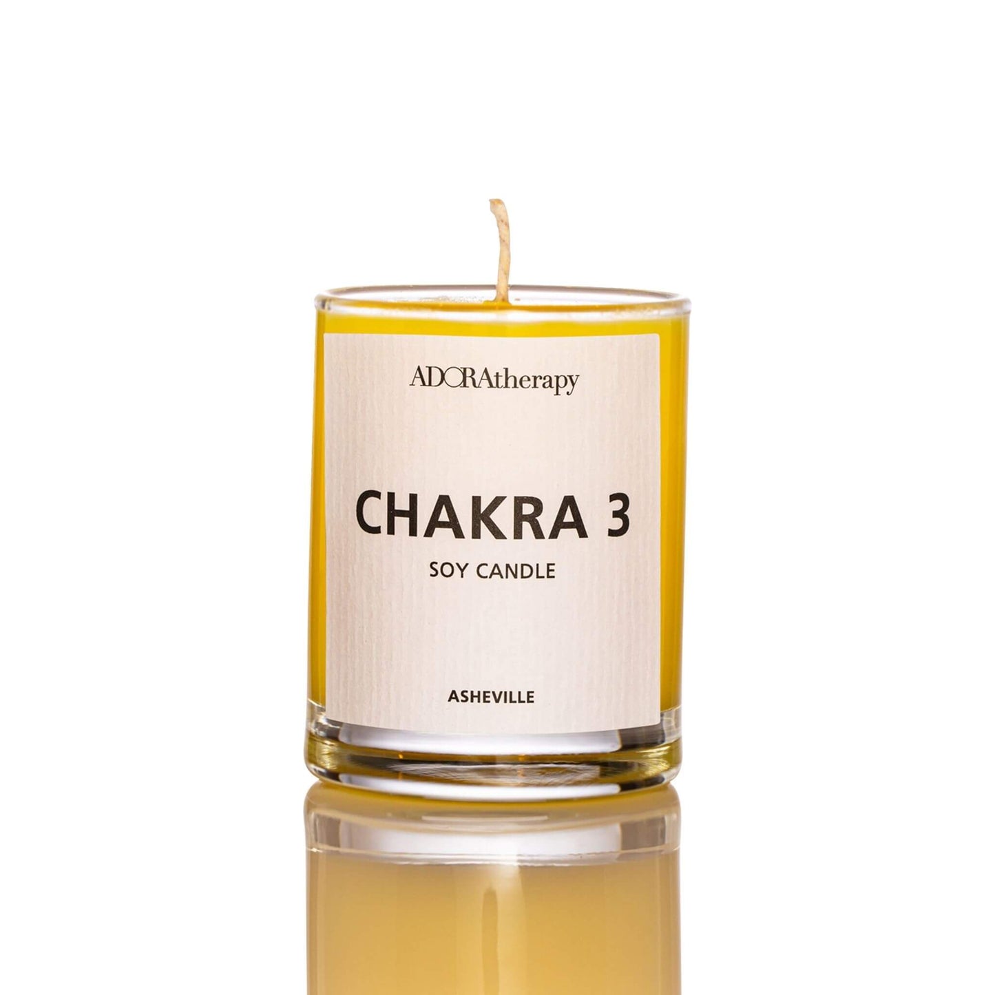 Adoratherapy Solar Plexus Chakra Meditation Candle - Pink Pig