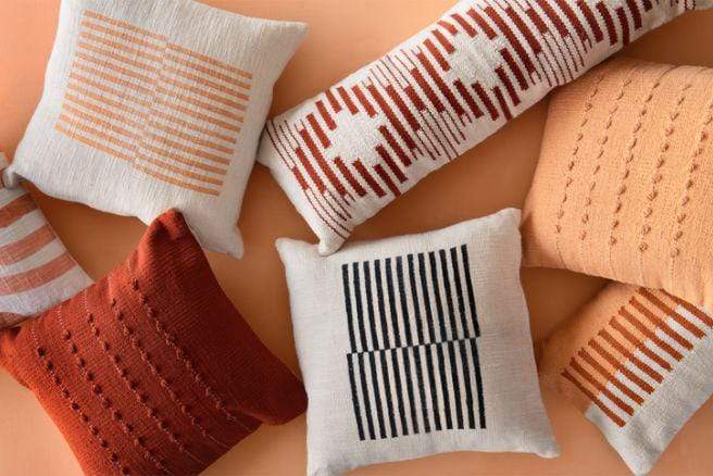 
                  
                    Celestial Gold Stripe Pillow - Pink Pig
                  
                