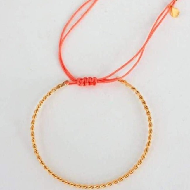 
                  
                    Luna Twist Friendship Bracelet - Pink Pig
                  
                