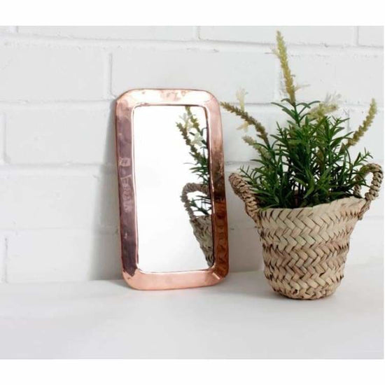Moroccan Rose Rounded Rectangle Mirror - Pink Pig