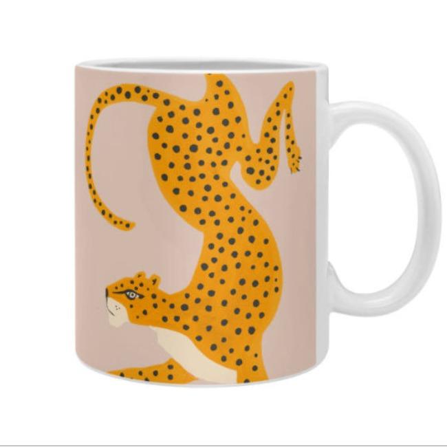 Leopard Race Coffee Mug - Pink Pig