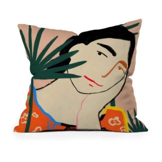 Vacation Mood Pillow - Pink Pig