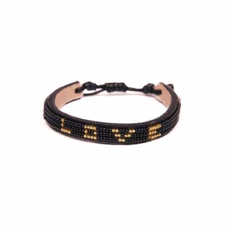 Skinny Love Bracelet - Black/Gold - Pink Pig