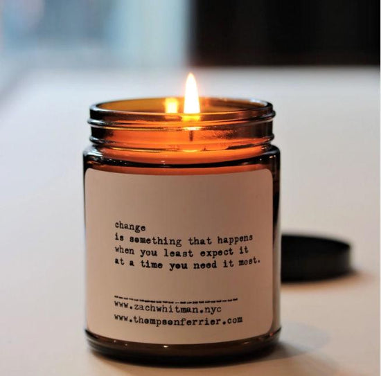Change Poetry Candle - Zach Whitman - Pink Pig