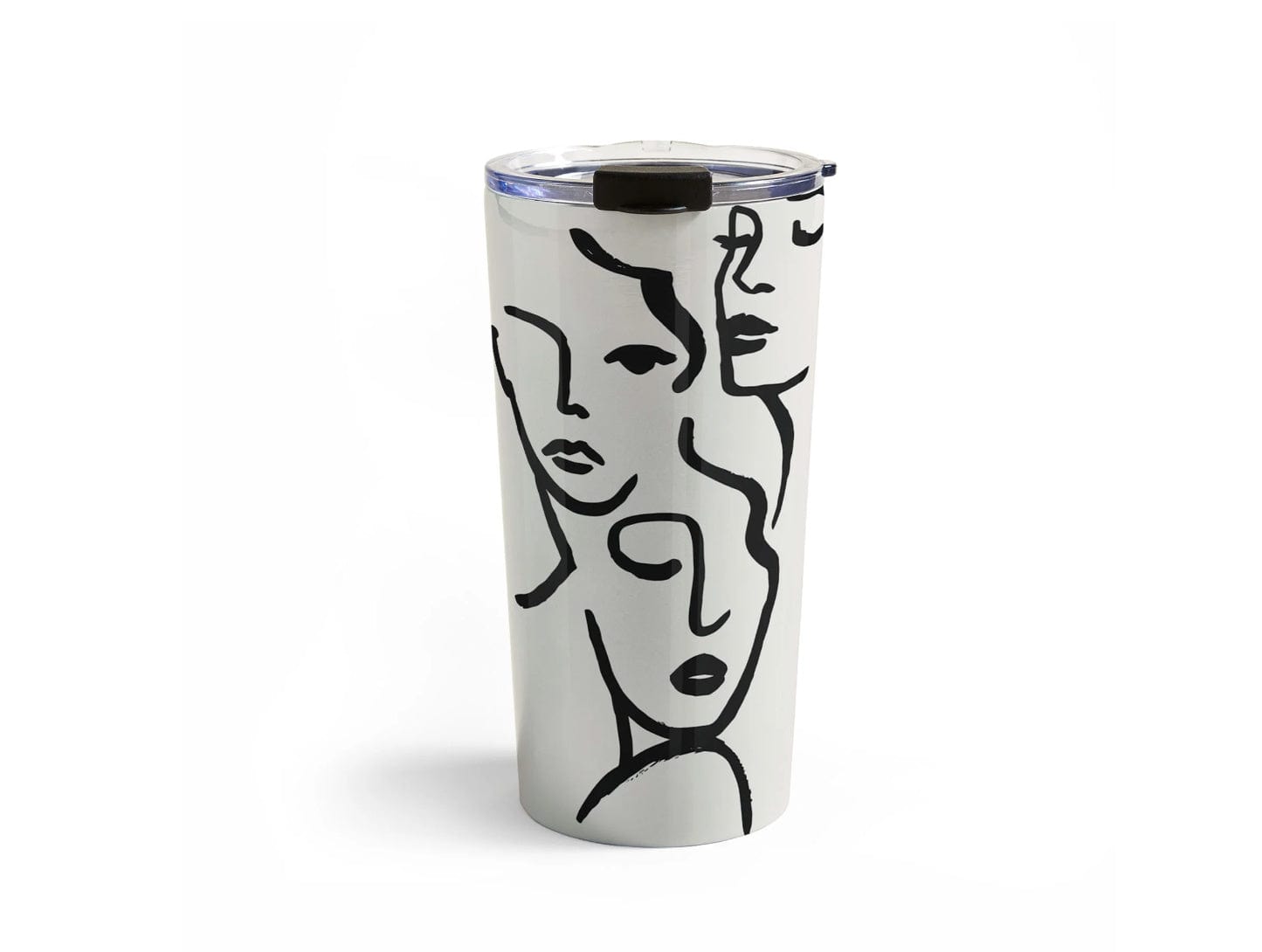 Faces Stainless Travel Mug - Pink Pig