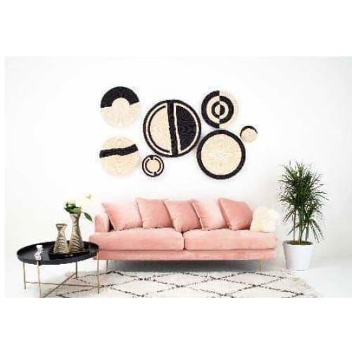 
                  
                    Kazi Goods Geo Black Large Plate - Pink Pig
                  
                