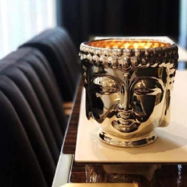 Gold Buddha Luxury Candle - Pink Pig