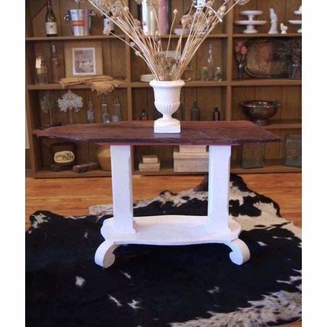Antique Mahogany Live Edge Table - Pink Pig