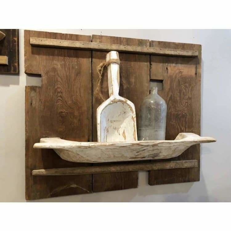 Rustic Farmhouse Barnwood Shelves - Pink Pig