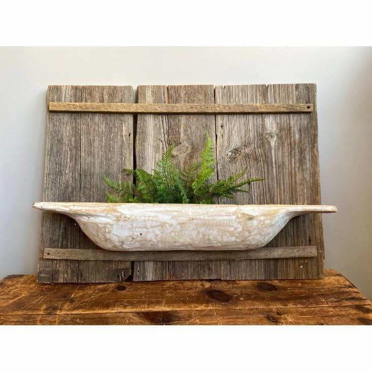 Rustic Farmhouse Barnwood Shelves - Pink Pig