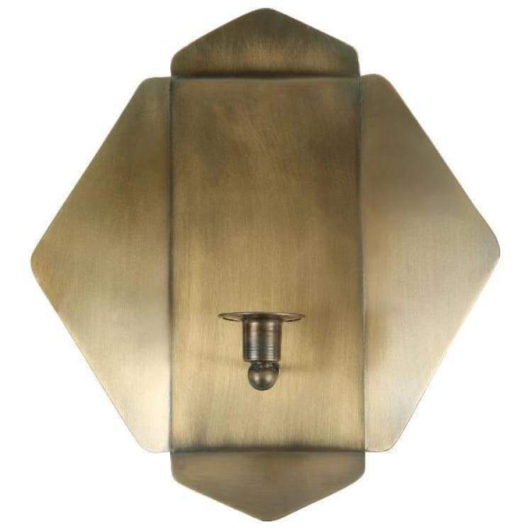 Quatrefold Brass Candle Sconce - Pink Pig