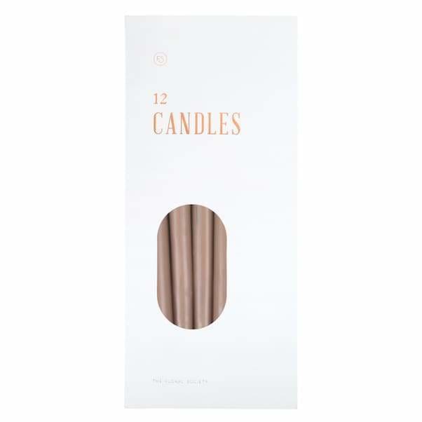 Greige Taper Candles - The Floral Society - Pink Pig