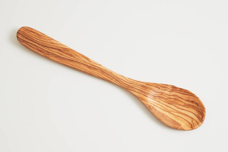 Verve Culture - Italian Olivewood Flat Wooden Spoon - Pink Pig